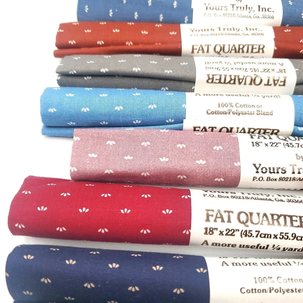 Multicolor Fat Quarter Fabric Lot 12 Quilting Cotton Cuts 18